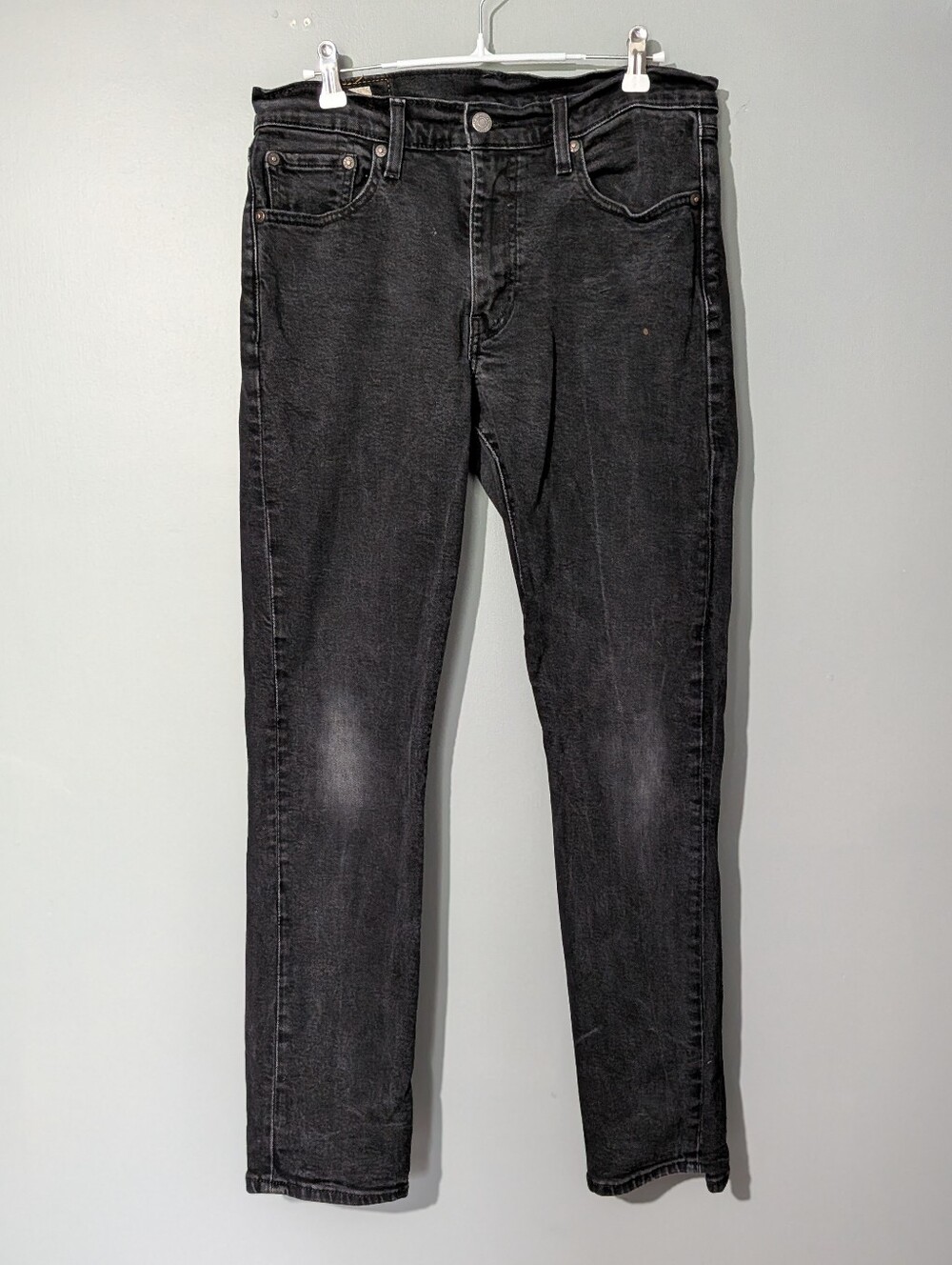 Levi's Men's Black Slim Fit Jeans 90s Grunge Minimalist